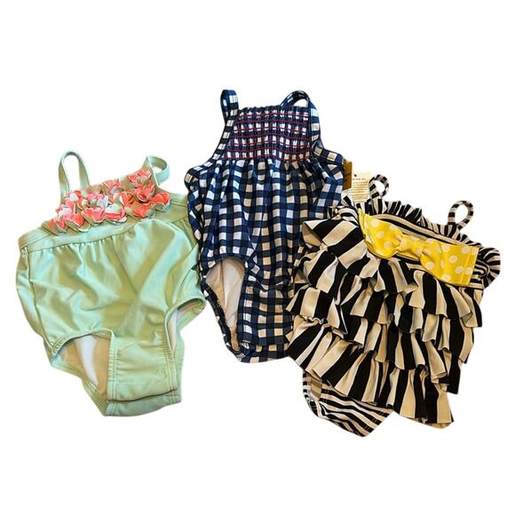 Baby Girl One Piece Swimsuit Bundle - Picture 1 of 10